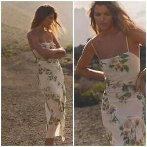 Zara Floral Print Ruffled Mini Dress NWT Blogger Fav Size Medium